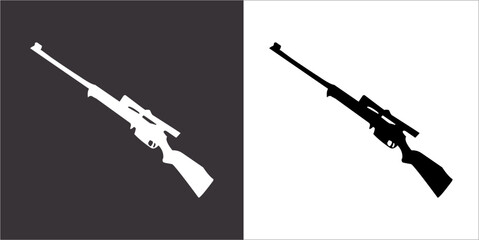 Illustration vector graphics of gun icon
