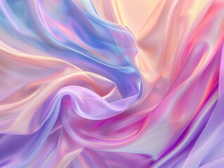 Obraz premium Silken Symphony: Abstract Website Background Mimicking the Gentle Flow of Silk in Shades of Purple and Pink - A Light and Airy Abstraction, Infusing Elegance and Tranquility into Your Online Space.
