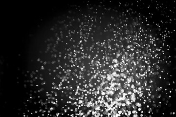 Beautiful abstract black bokeh