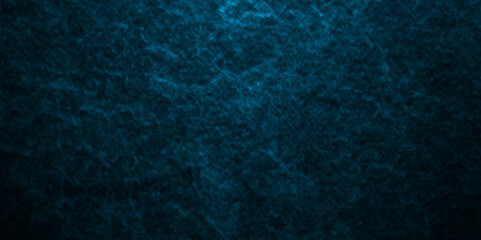 Abstract dark blue and stone grungy wall backdrop background. Blank blue concrete texture surface background. dark texture chalk board and black board background.