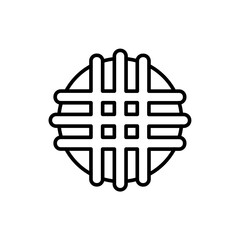 Cookies outline icons, minimalist vector illustration ,simple transparent graphic element .Isolated on white background