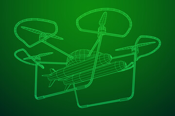 Military Combat Bomber Drone