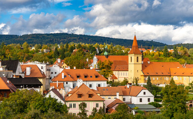 Obraz premium Old Town and Castle of Cesky Krumlov