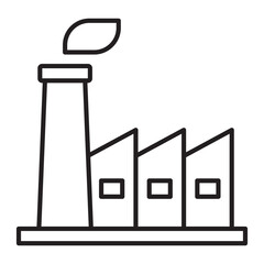 Factory line icon.