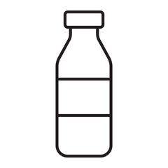 water bottle line icon.