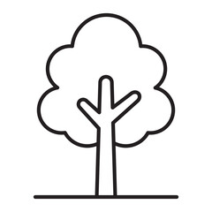 Tree line icon.