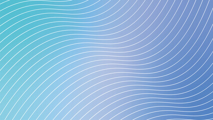 Blue abstract vector background with wavey lines for wab banner, poster, backdrop. 