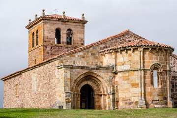 church of Santa María La Mayor, Romanesque, 12th century, Villacantid,Cantabria, Spain