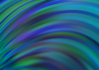 Light BLUE vector pattern with lines, ovals.