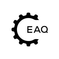 EAQ Letter logo design template vector. EAQ Business abstract connection vector logo. EAQ icon circle logotype.
