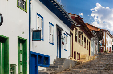 Typical houses in the historic center of Diamantina