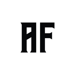 af logo design vector for company Modern alphabet letter AF FA unique logo vector template illustration Alphabet letter icon logo AF