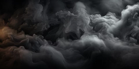 Foto op Aluminium Black graphite background with smoke 3d © Ivan