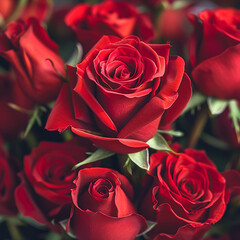Velvet Red Roses Bouquet