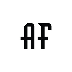 Obraz premium af logo design vector for company Modern alphabet letter AF FA unique logo vector template illustration Alphabet letter icon logo AF