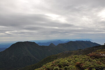 Naklejka premium landscape in the mountains