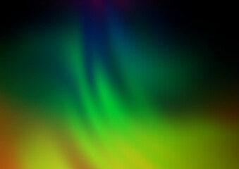 Fototapeta premium Dark Multicolor, Rainbow vector blurred and colored template.