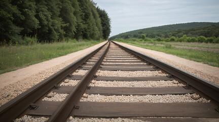 Fototapeta premium railway in the countryside