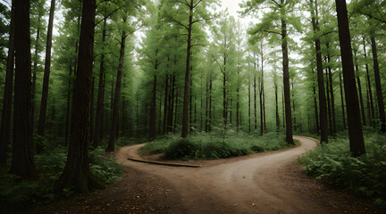 Obraz premium road in the woods