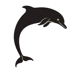 dolphin silhouette vector illustration