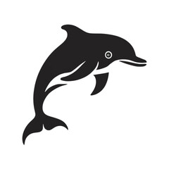dolphin silhouette vector illustration