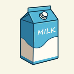 illustration of milk carton