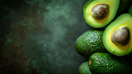 avocados straight from the market - obrazy, fototapety, plakaty