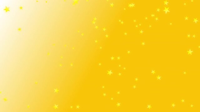 Gold colored stars falling on gold background in the right half side. For various celebrations, Happy birthday, Merry Christmas, Happy New Year, and Happy Holidays greeting. abstract footage.