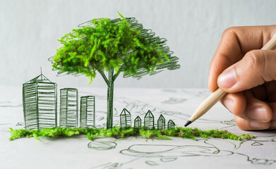 Sketching a Green City for Environmental Conservation