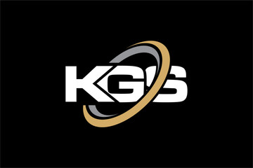 KGS creative letter logo design vector icon illustration