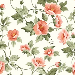 Tuinposter Floral Patterns seamless © ChomStyle