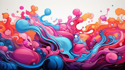 Modern abstract colorful background, graffiti. - obrazy, fototapety, plakaty