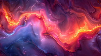 Neon Marble Swirl: A Vibrant Display of Neon Colors in a Background
