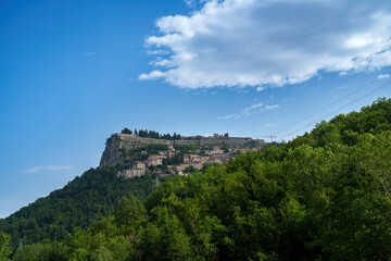 Fototapeta na wymiar View of Civitella del Tronto, Abruzzo, Italy