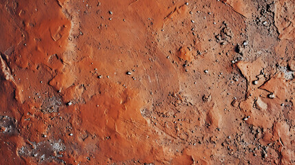 Terracotta or clay textured background. Copy Space