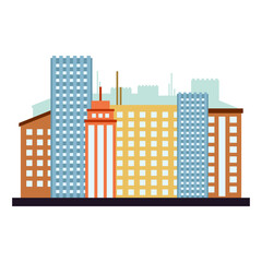 Fototapeta premium City Building Illustration