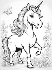 Obraz na płótnie Canvas horse on a white background