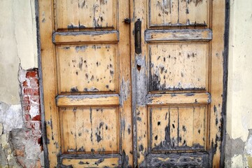 old wooden door