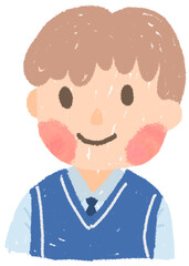 cartoon school children cute