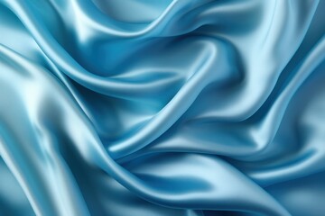 Obraz premium Smooth elegant blue silk or satin texture can use as background