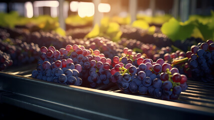 Close-up photo of freshly picked grapes, product image