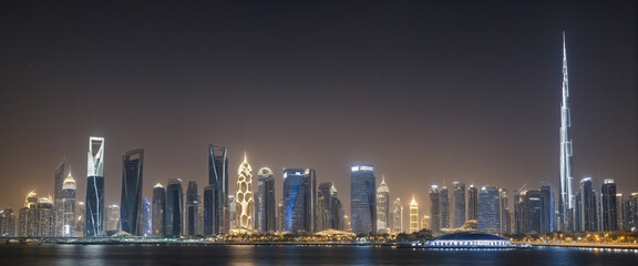 Jeddah skyline in Saudi Arabia With copyspace for text