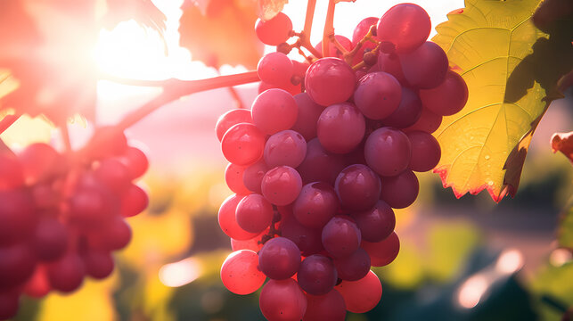 Close-up photo of freshly picked grapes, product image