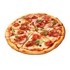 Pictou County Pizza isolated on transparent background