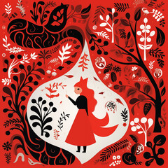 pattern little red riding hood