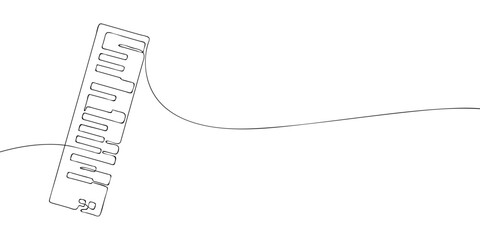 A single line drawing of a synthesizer. Continuous line synthesizer icon. One line icon. Vector illustration