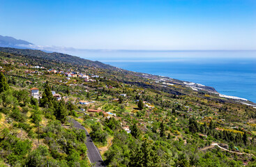 Fototapeta na wymiar West coast of Island La Palma, Canary Islands, Spain, Europe.