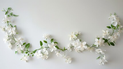 white jasmine flower garland - Powered by Adobe