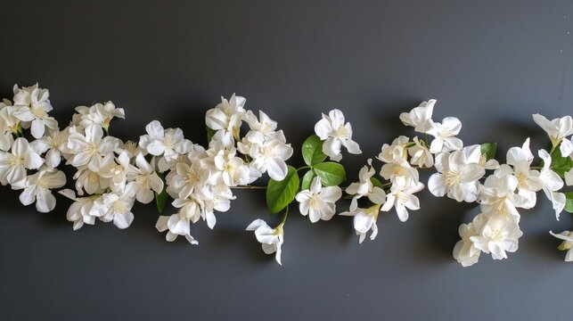 white jasmine flower garland