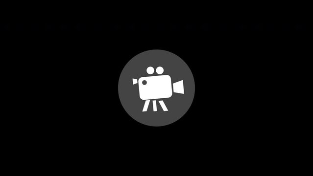 black video film animation icon